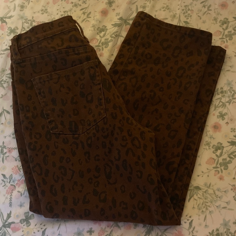 Universal Thread Brown Leopard Print Skinny Pants